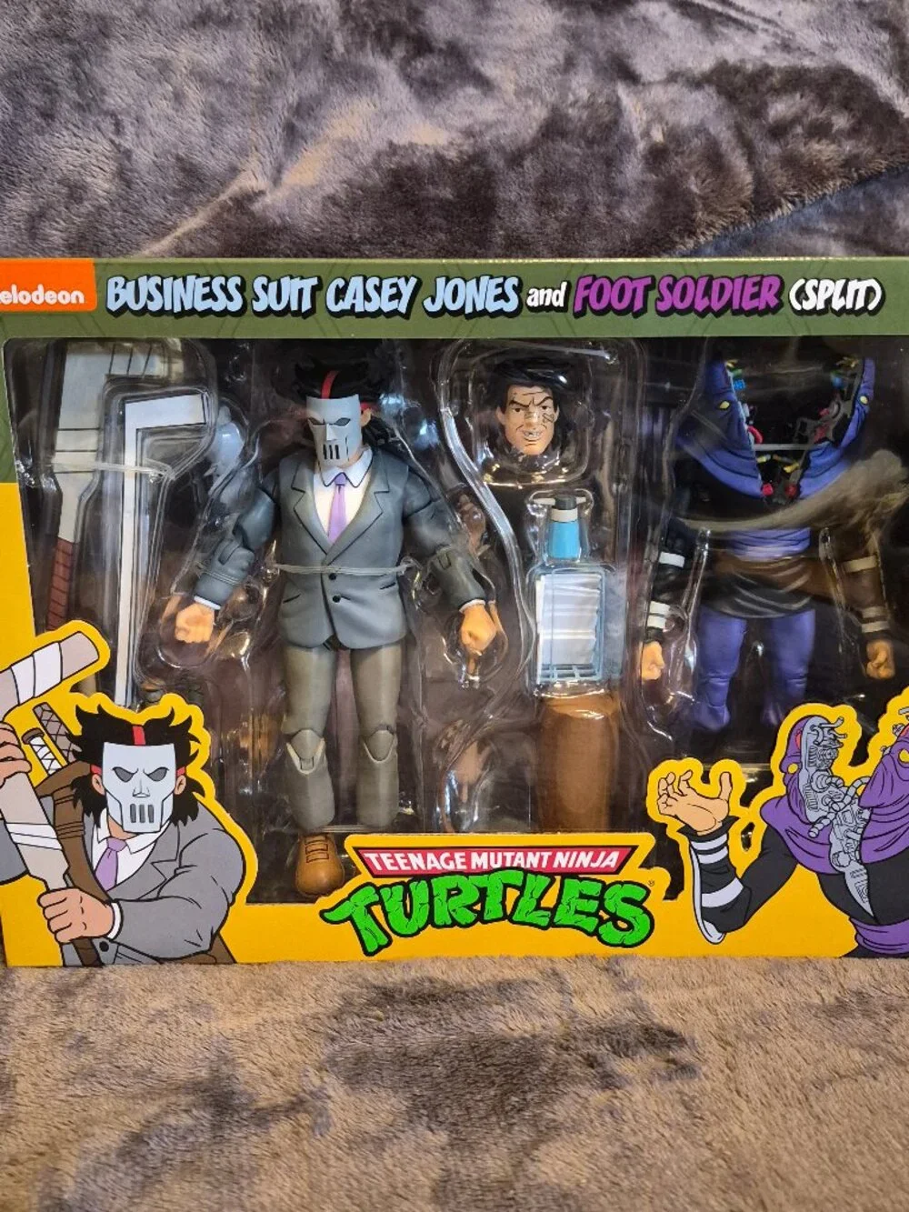 Nickelodeon TMNT Casey Jones & Foot Soldier Business Suit 2-Pack Boxed - READ
